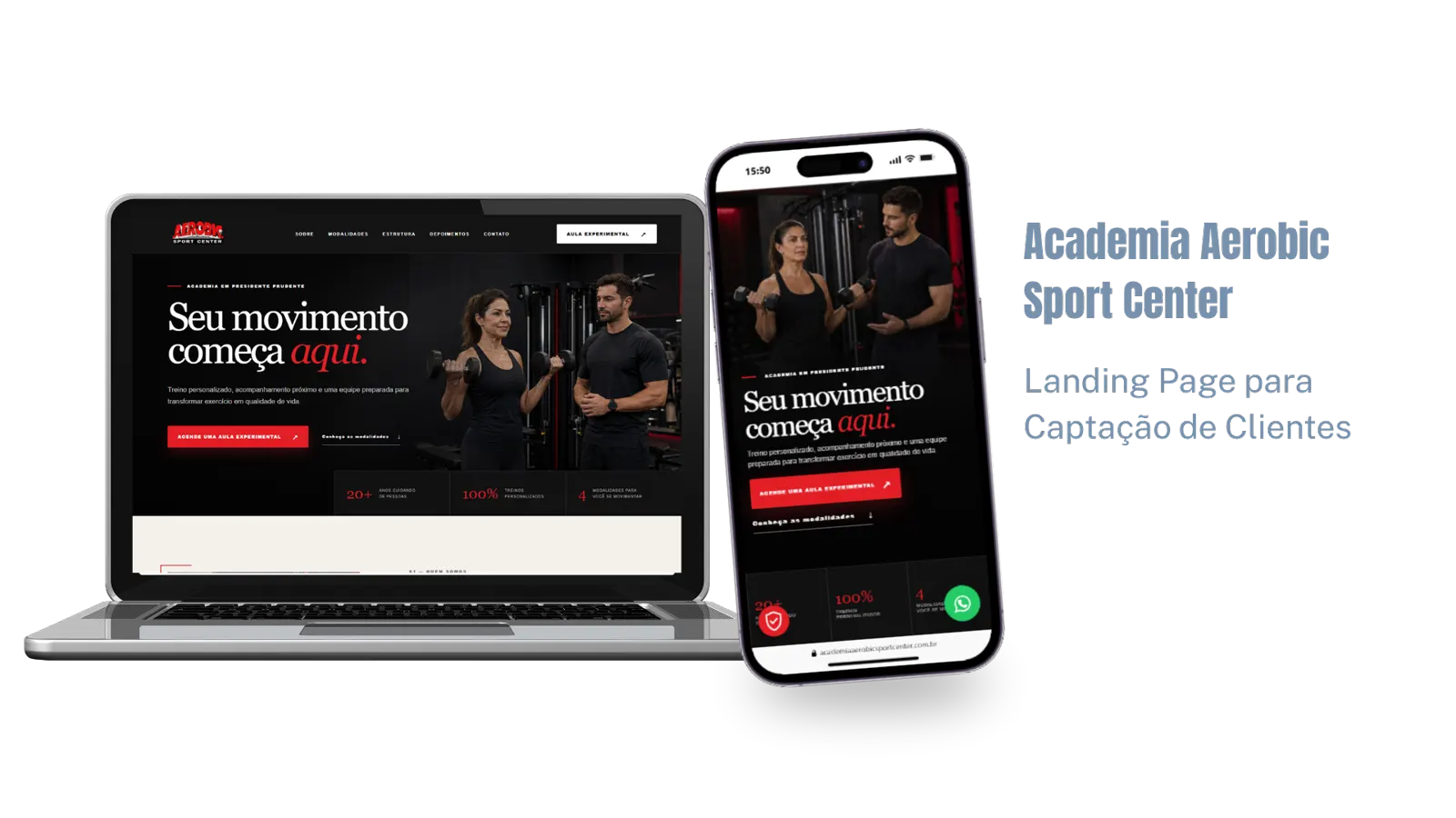 Projeto de site: Academia Aerobic Sport Center