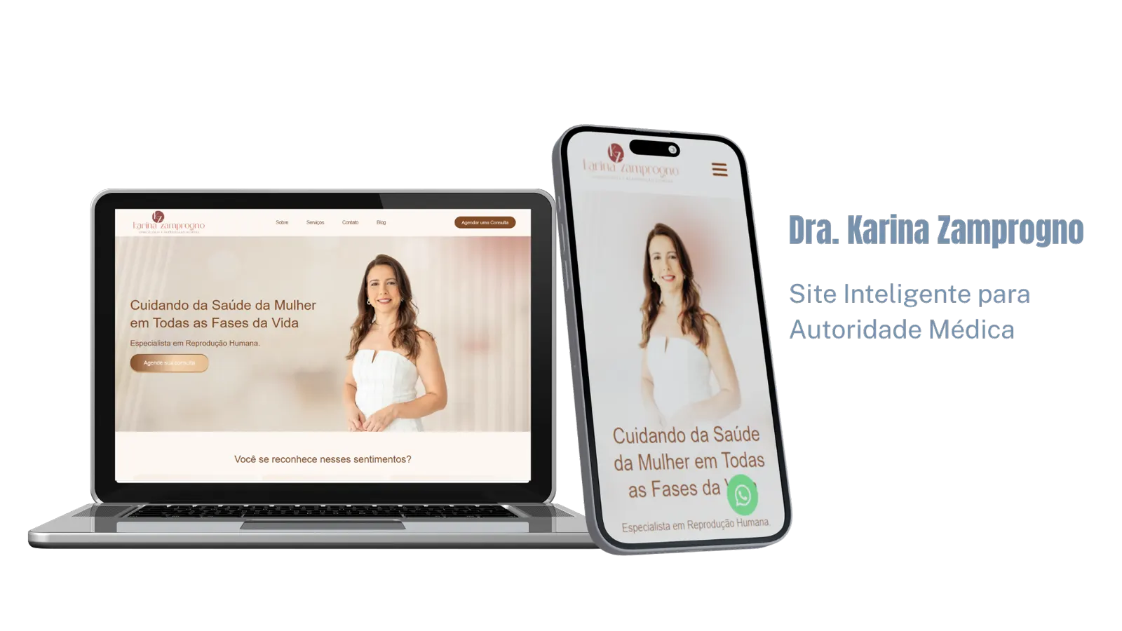 Projeto de site: Dra. Karina Zamprogno
